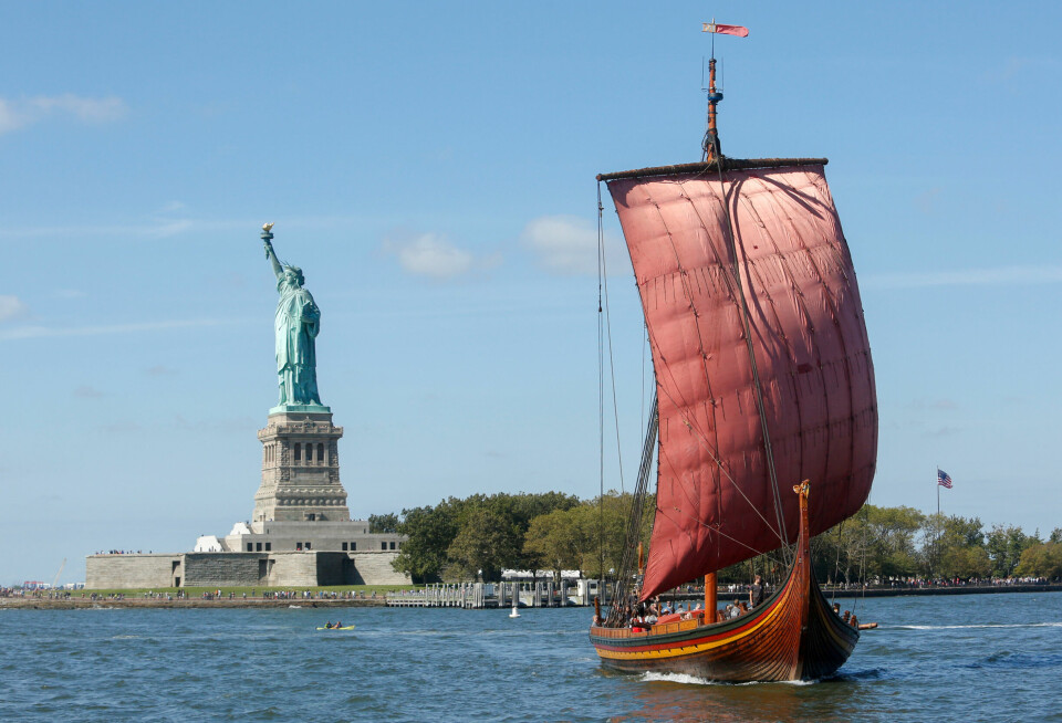 NEW YORK, NY - SEPTEMBER 17: General atmosphere at The World's Largest Viking Ship, Draken Harald Harfagre Docks In NYC on September 17, 2016 in New York City. (Photo by Thos Robinson/Getty Images for Draken Harald Harfagre)