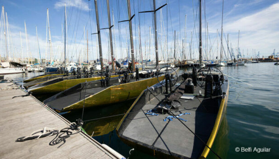 KLARE: Båtene ligger på Grand Canaria, klare for racing på høyt nivå.