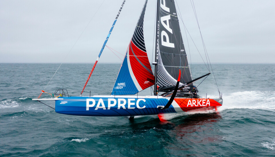 RASK: «Paprec Arkea» er søsterbåt til «For People», konstruert av Antoine Koch og Finot-Conq.