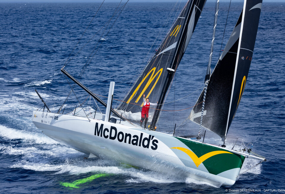 IMOCA: Båten 'Devenir' er Jean Le Cam's tidligere båt 'Hubert'. Med en oppgradering og ny sponsor er Violette klar for flere kommende havseilaser med båten.