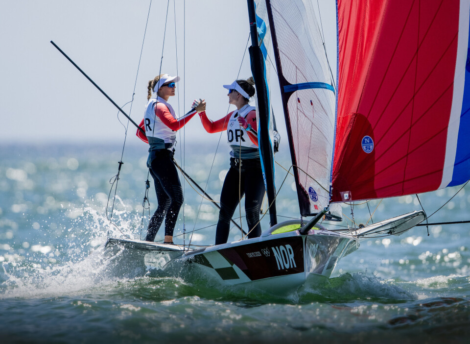 EUROPAMESTRE: Helene Næss og Marie Rønningen vant EM i november, og er i verdenseliten i 49erFX.