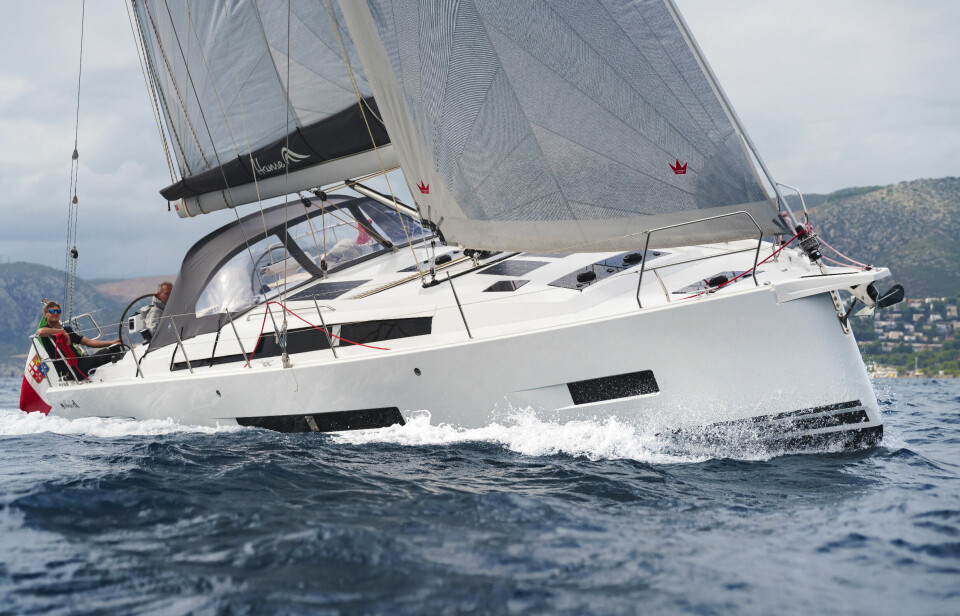 Sailing the Hanse 410. Berret - Racoupeau Design. European Yacht of the Year 2024, Ludovic Fruchaud IMACIS photography.