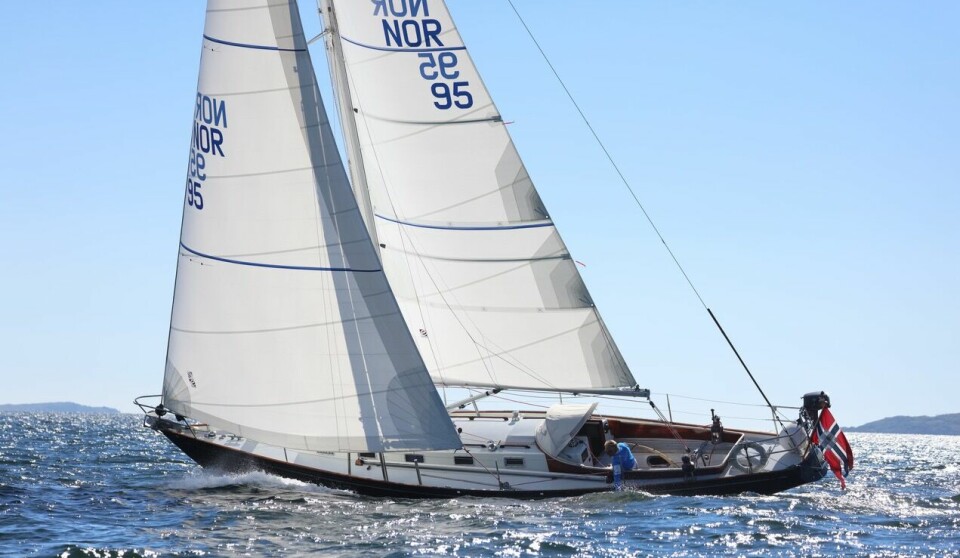 NORSEMAN: Pål Einar Berntsen har restaurert S&S 40 Norseman. Båten var også nominert til Classic Boat Award i England som første plastbåt.