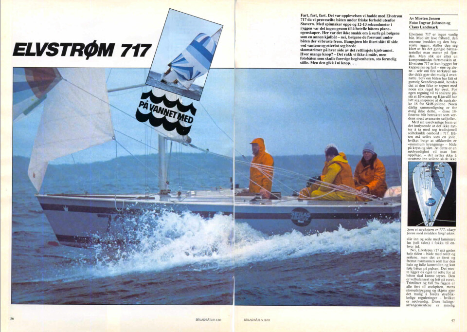 SEILASX & BÅTLIV: Oppslaget fra 1983.