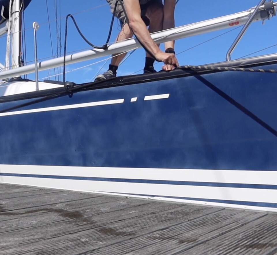 FESTE: Stram alltid fortøyningen fra båten.