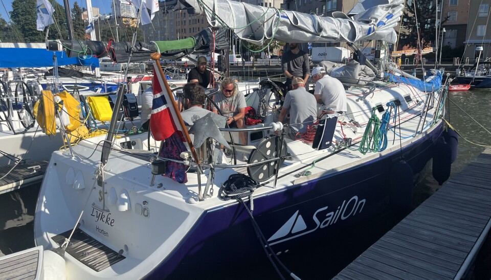 TRENING: «Lykke» har seilt 1100 nm for å seile Baltic Sea Race som en trening før Fastnet Rave i 2025.