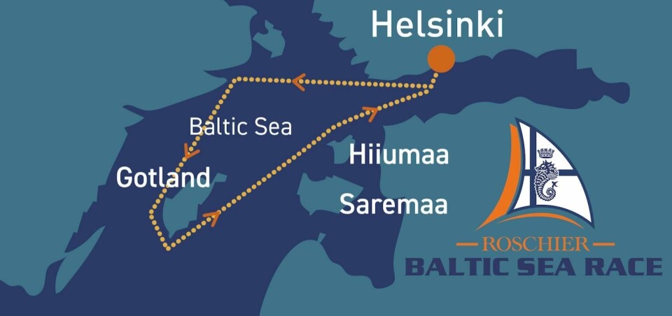 LANGT: Båtene skal seile 635 nm i Østersjøen.