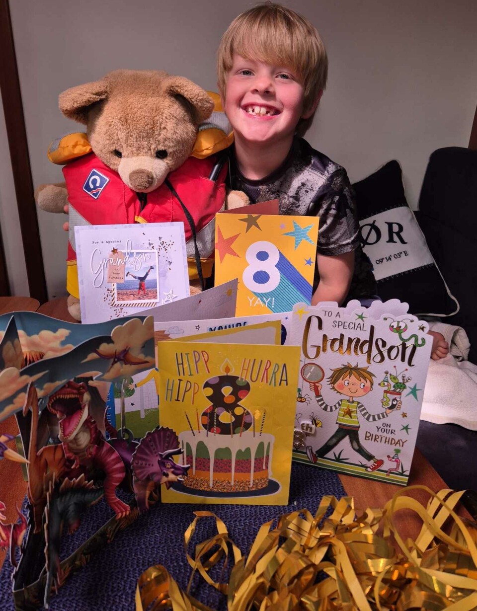 BURSDAG: Frisk var så heldig å få bli med på bursdagsfeiring.