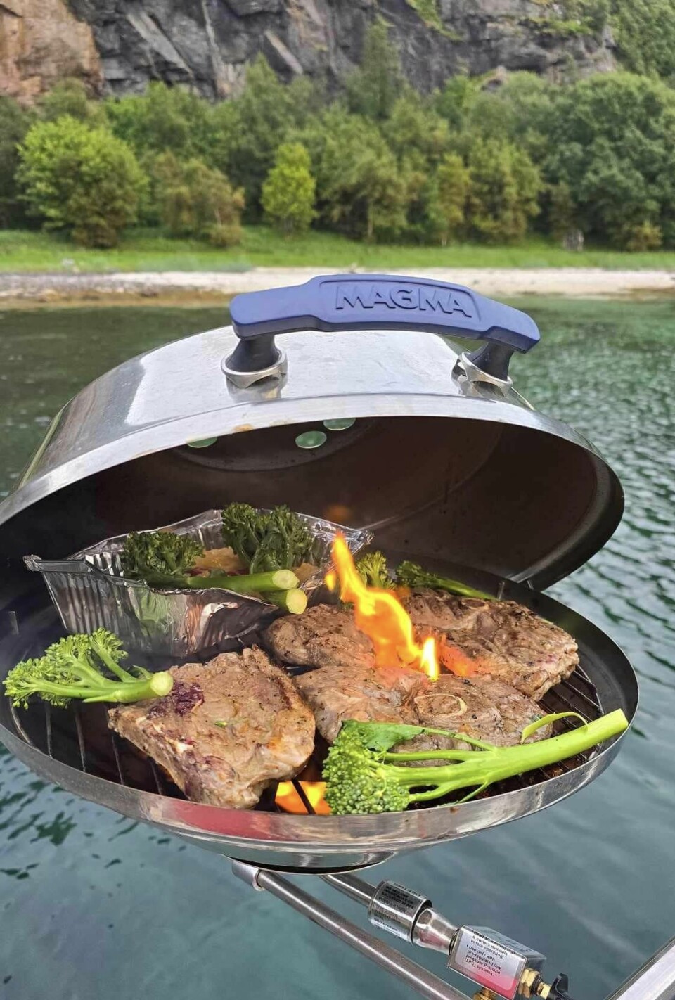 LAMMEKOTELETTER PÅ GRILLEN og så bysse lallan. LAMMEKOTELETTER PÅ GRILLEN og så bysse lallan.