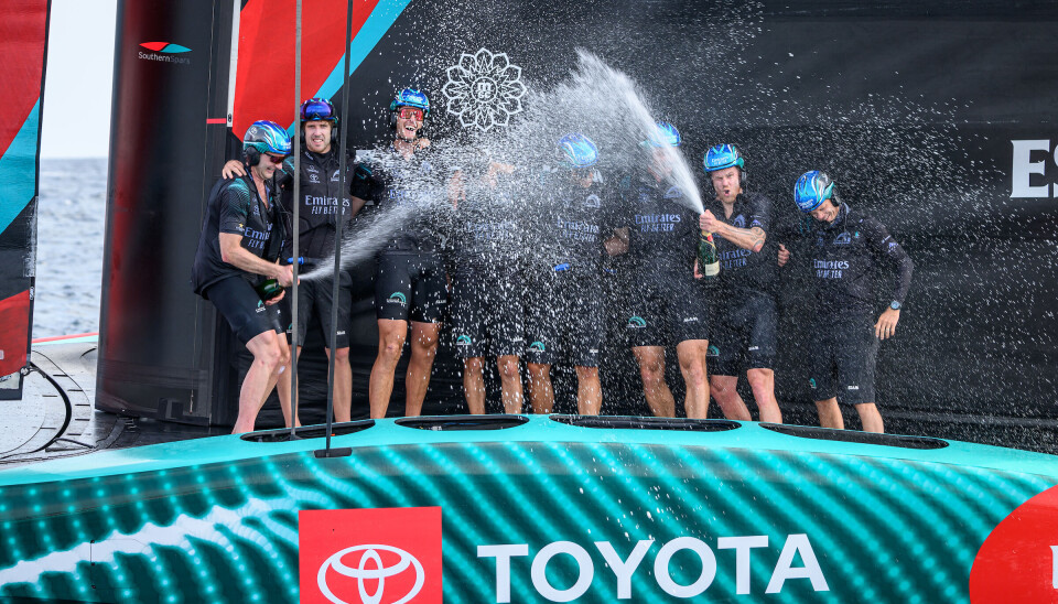 BEST: Forsvarerlaget Emirates Team New Zealand virker sterkest. August 25, 2024. Louis Vuitton Preliminary Regatta, Race Day 4. EMIRATES TEAM NEW ZEALAND wins the Louis Vuitton Preliminary Regatta.