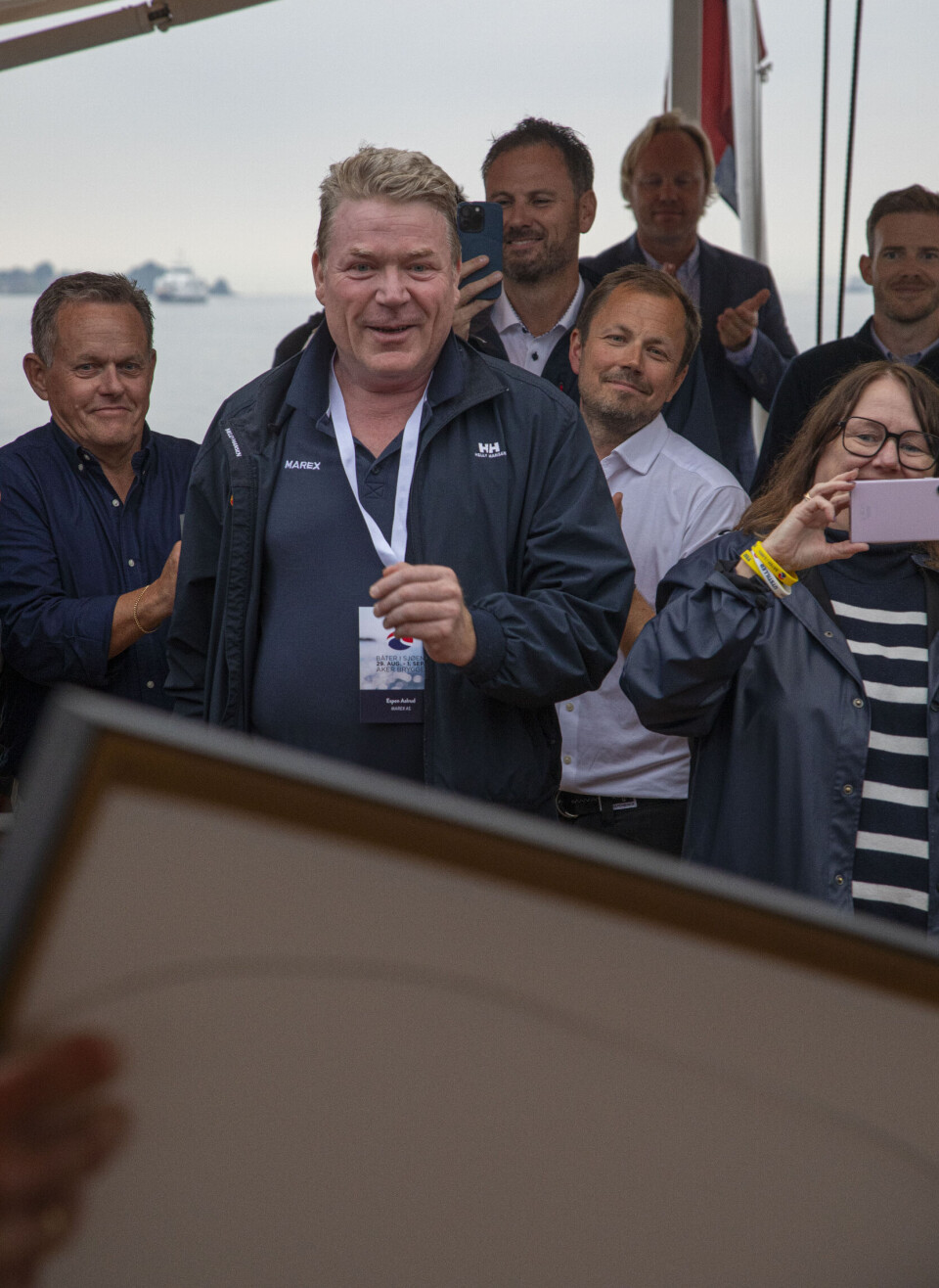 Espen Aalrud i Marex var både rørt og glad over å vinne Årets Båt.