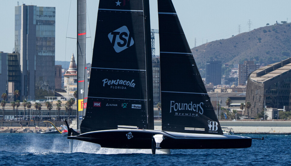 September 14, 2024. Louis Vuitton Cup, Semi Finals Race Day 1. NYYC AMERICAN MAGIC, LUNA ROSSA PRADA PIRELLI TEAM