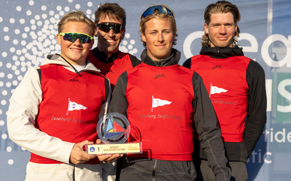 BEST: Tønsberg Seilforening vant på Lillehammer og vant årets Seilsportsliga.