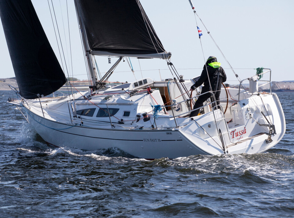 SUN FAST 35: Frank Sandberg seiler «Tusså», en Jeanneau Sun Fast 35.