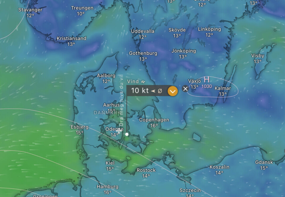 HØYTRYKK: Det blir vind og behaglig temperatur under hele Silverrudder om prognoser slår til.