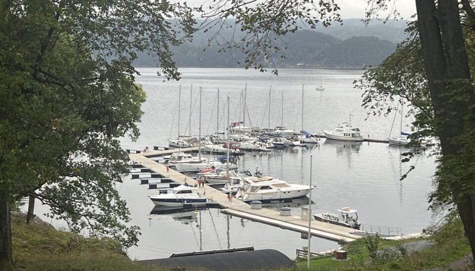HØST: Tåjebukta på Håøya byr på fine bryggeanlegg. Tåjebukta på Håøya byr på fine bryggeanlegg.
