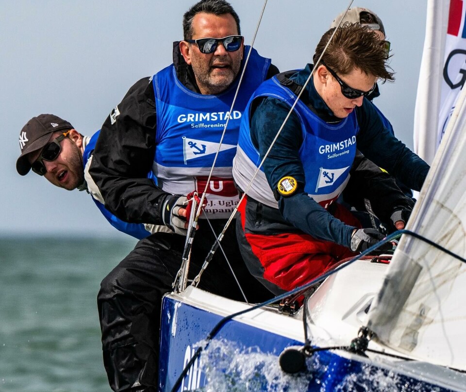 J/70: Grimstad Seilforening har også forberedt seg godt. Laget har trent sammen intensivt og er klare for å gi alt.