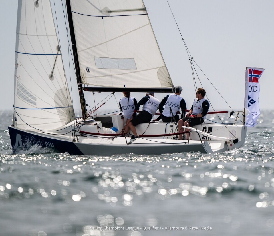 KLARE: Oslofjorden Seilklubb har hatt en lovende oppladning til finalen. Laget melder om en strålende treningsdag på sjøen sammen med Åsgårdstrand, Sailing Champions League - QUALIFIER 1, VILAMOURA