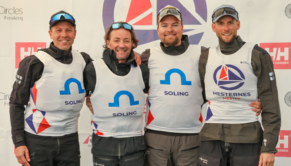 SOLING: Pål Tønnesson, Kjell Inge Heiberg, Anders Østre Pedersen, og Alexander Ringstad.