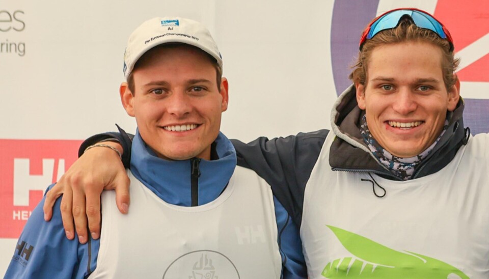 BRØDRE: Mathias og Markus Berthet seiler fort i samme båt.