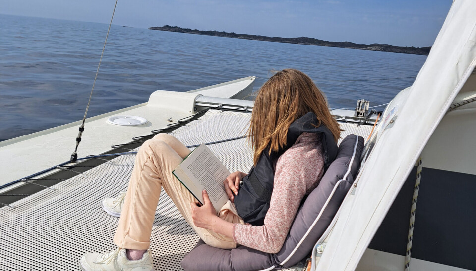 TRIMARAN: Uterommet på en trimaran gir mange muligheter for utfoldelse, både underveis og i havn.