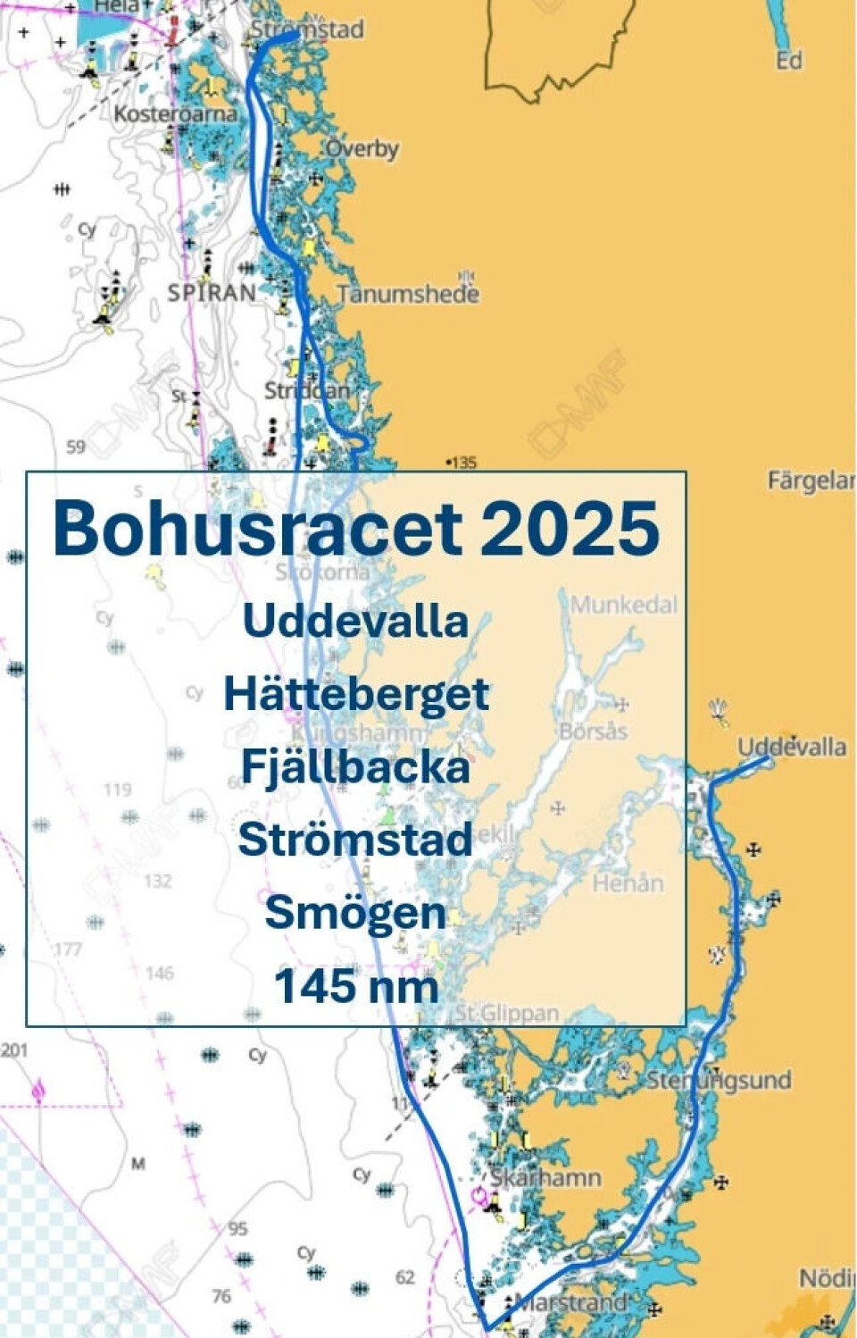 KORTERE: Bohusracetvil i 2025 ikke krysse grensen til Norge.