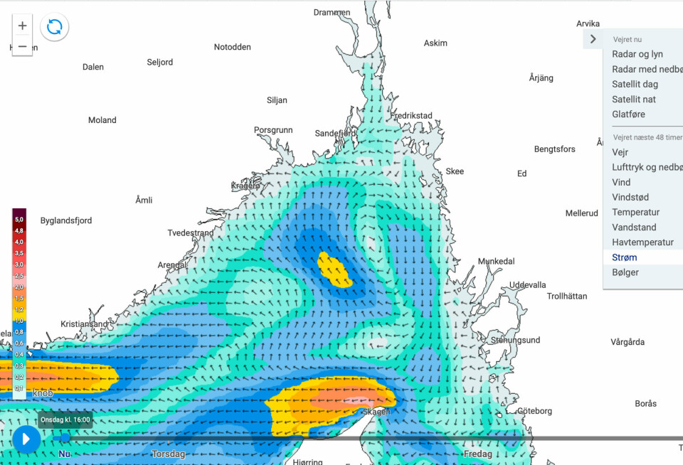 DANSK: DMI har en grei strømtjeneste som er visuell og kjapp.