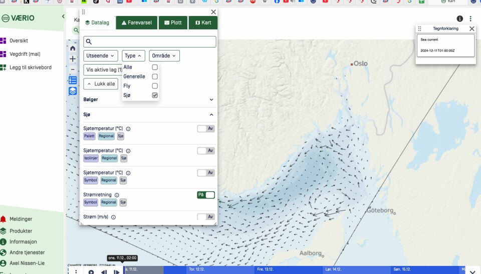 VÆRIO: Her er hvordan strøm vises på Værio.