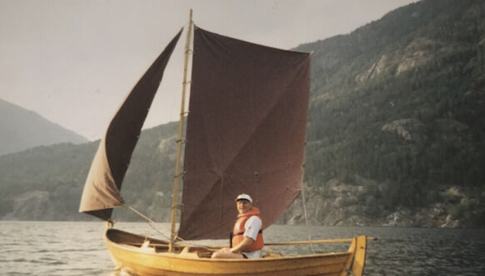 Reidar Skogheim i Strandebarmeren på Seljordvannen