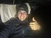 RACE, JANUARY 27, 2025 : Photo sent from the boat L’Occitane en Provence after crossing he line, to celebrate 11th place in the Vendee Globe sailing race on January 27, 2025. (Photo by skipper Clarisse Crémer)