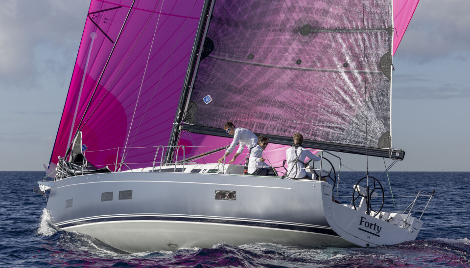 VINNER. J/40 er en av de fem vinnerne vi har seilt. Testen gjorde vi fra Palma i oktober. EYOTY 2024/25, 2.Teil, Palma de Mallorca, J/40