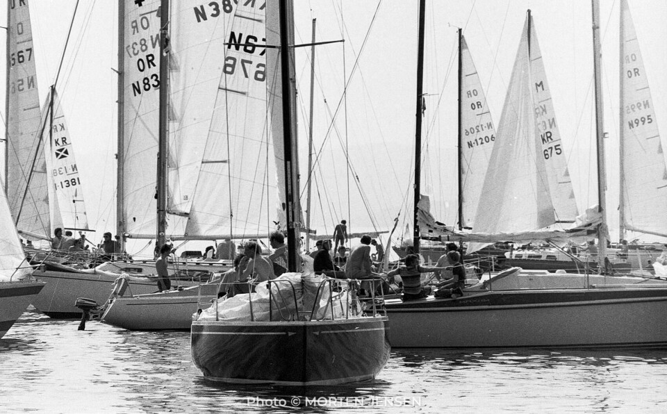 LITE VIND: Da Oslofjorden Rundt ble arrangert for første gang for 50 år siden, var det lite vind. Men mange båter.