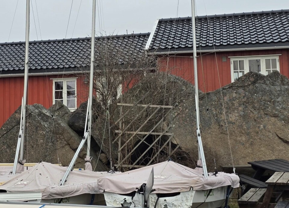 SMELTET: Hekken på RS Quest fikk kjenne flammenes varme.