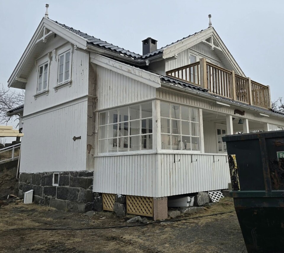 SEILERSTUA. Skader på bygningen dekkes av forsikringen.