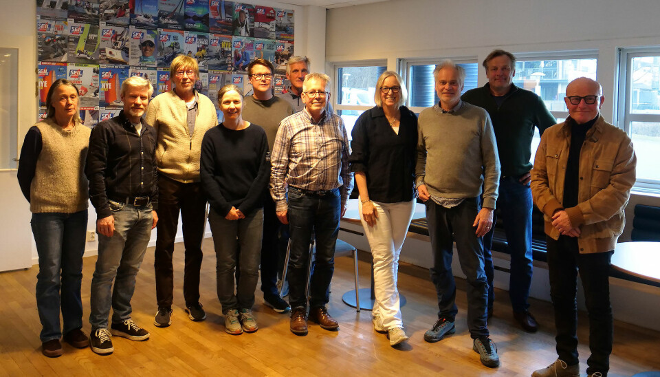 PLANLEGGING: Folk fra seilforeningene rundt i Indre Oslofjord var samlet hos SEILmagasinet for å planlegge Oslofjorden Rundt i mai.