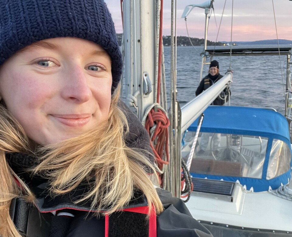 LANGTUR: Eva Hole Rødland er en av fem jenter som gjør «Fatuhiva», en Hero 114, klar for langtur.