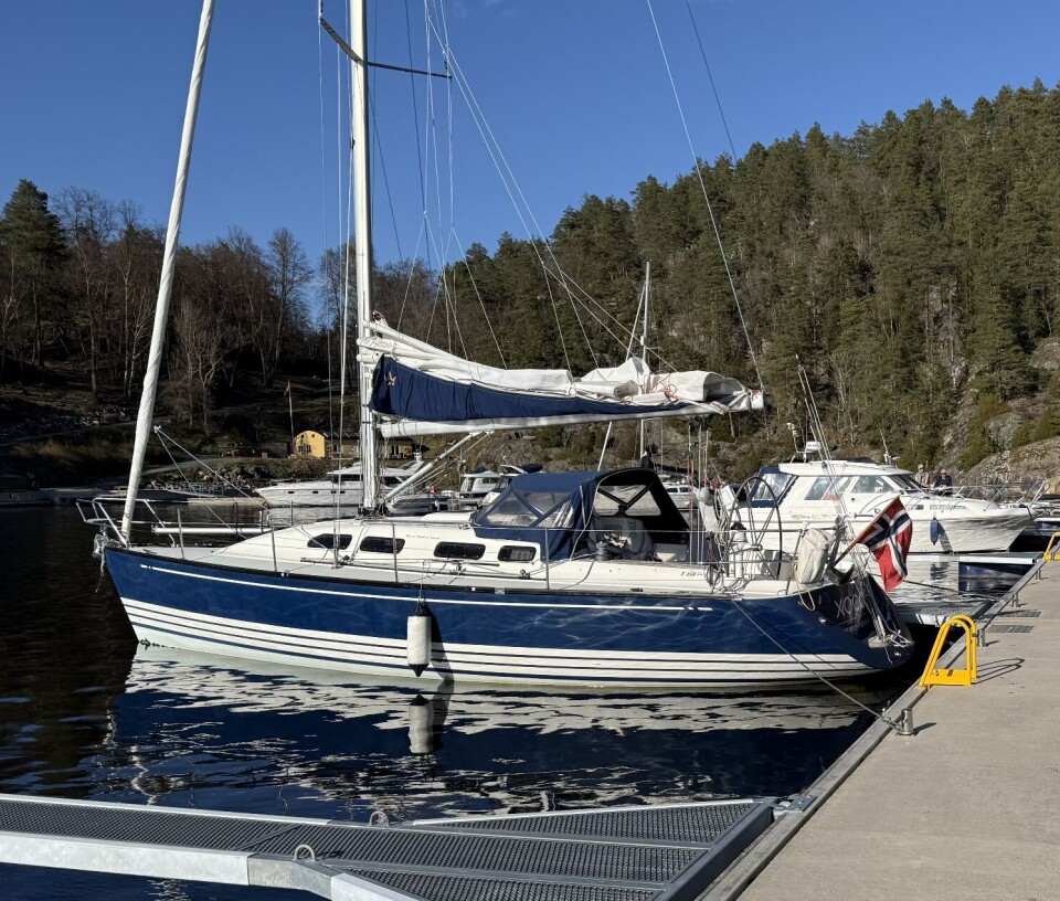 PLASS: Selv om det er mange båter på fjorden er det godt med plass på Håøya. Mange har nok tenkt seg lengre syd, og AIS viser en mengde norske seilbåter langs svenskekysten.