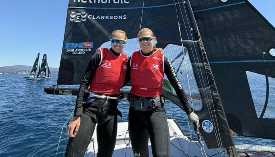 GODKJENT: Pia Dahl Andersen/Nora Edland (49erFX) ble 11 sammenlagt.
