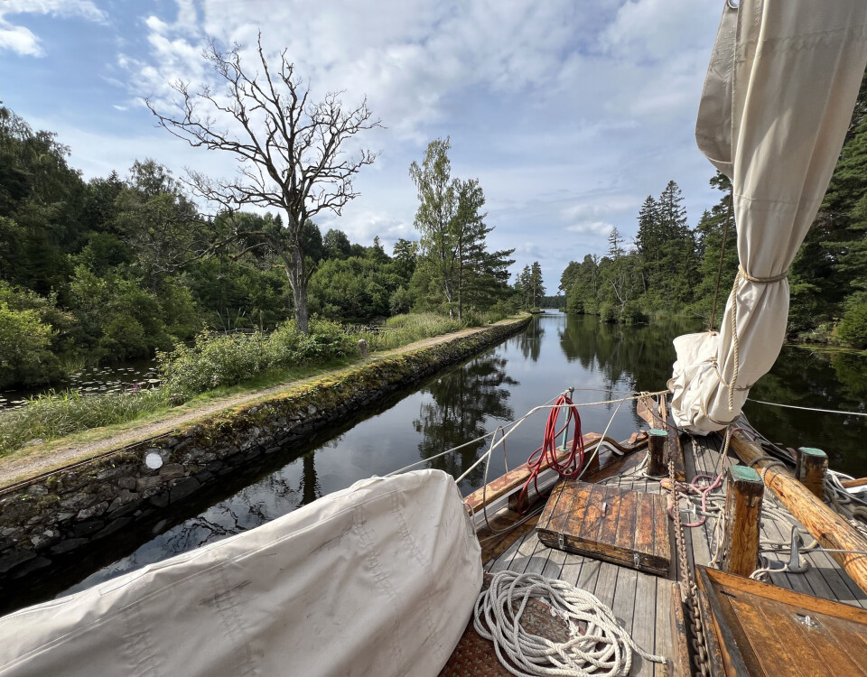 TOPPEN: Fra Forsvik seiler vi inn i den eldste og høyeste delen av Göta Kanal, 91,8 meter over havet.