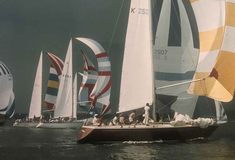 FASTNET: «Liz of Hankø» ble Eivind Ambles internasjonal gjennombrudd med god plassering i Fastnet Race i 1977.