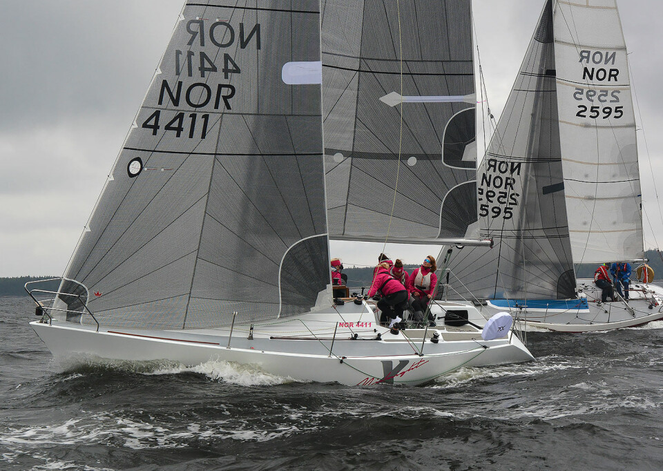 JENTER: Det deltok to rene jentebåter. Den beste av disse ble Nessy 94 «MissX» med Alexandra Wang som skipper.