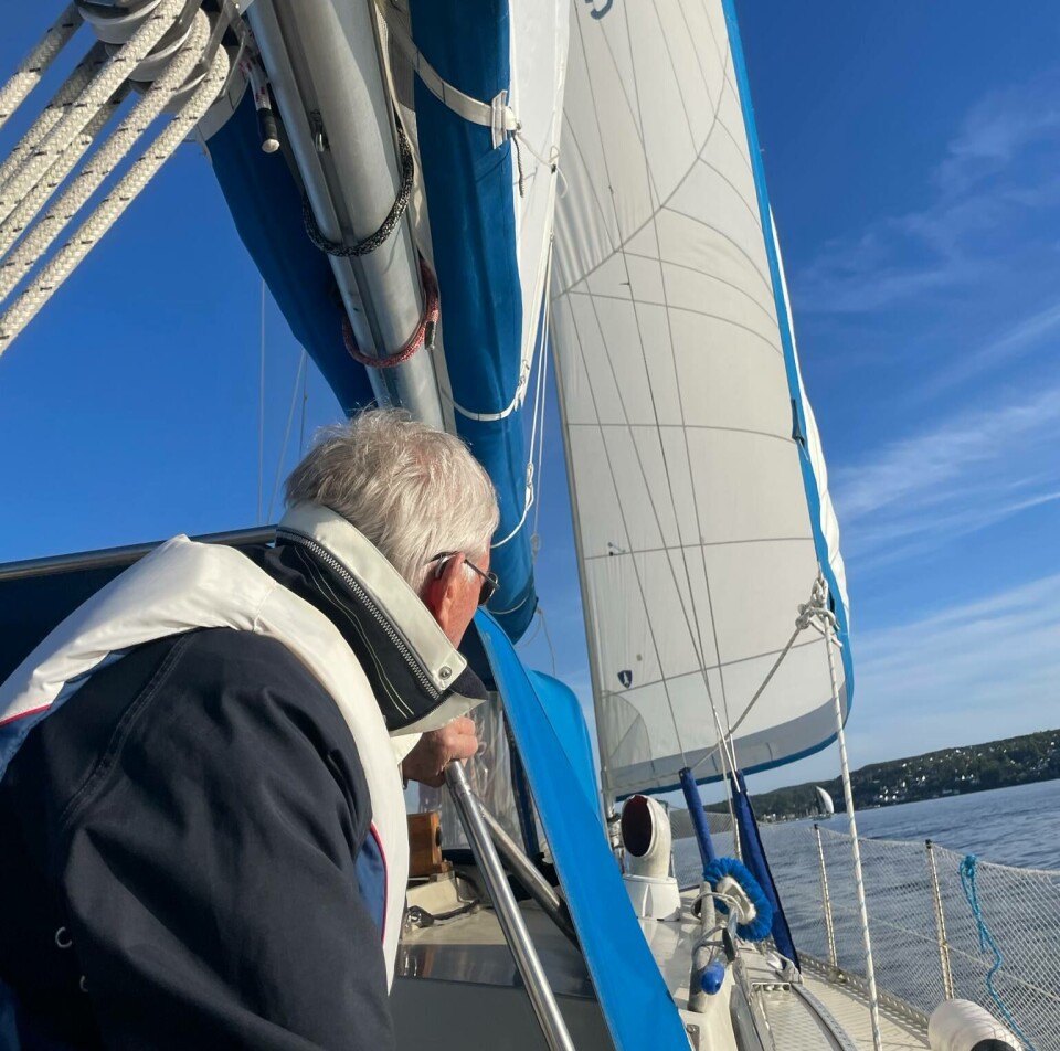 Også seilene ble testet under kurset.