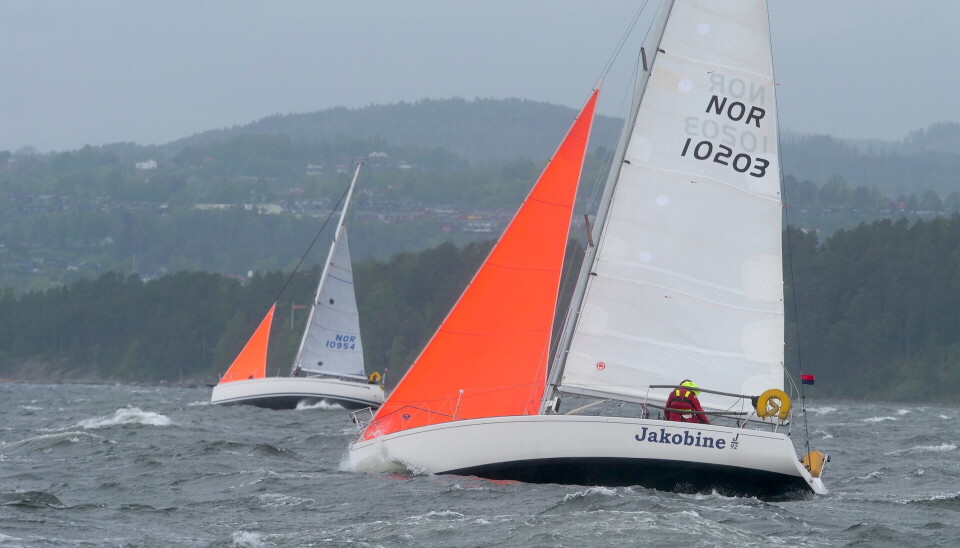 VIND: Det ble sjeldent kraftig vind i Oslofjorden.
