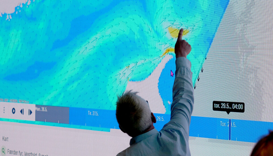STRØM: Mye strøm fra vest nord for Skagen viser prognosene til Christen With.