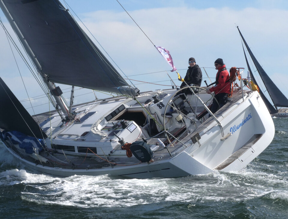 STOR: Grand Soleil 43 «Illuminati» lå hakk i hel «Game», «Off Course» og X-50 ute ved Horten.