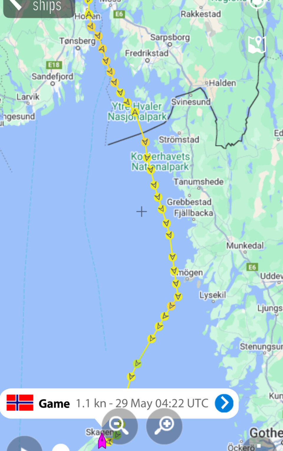 GAME: Trackingen til første NM-deltager over mållinjen.