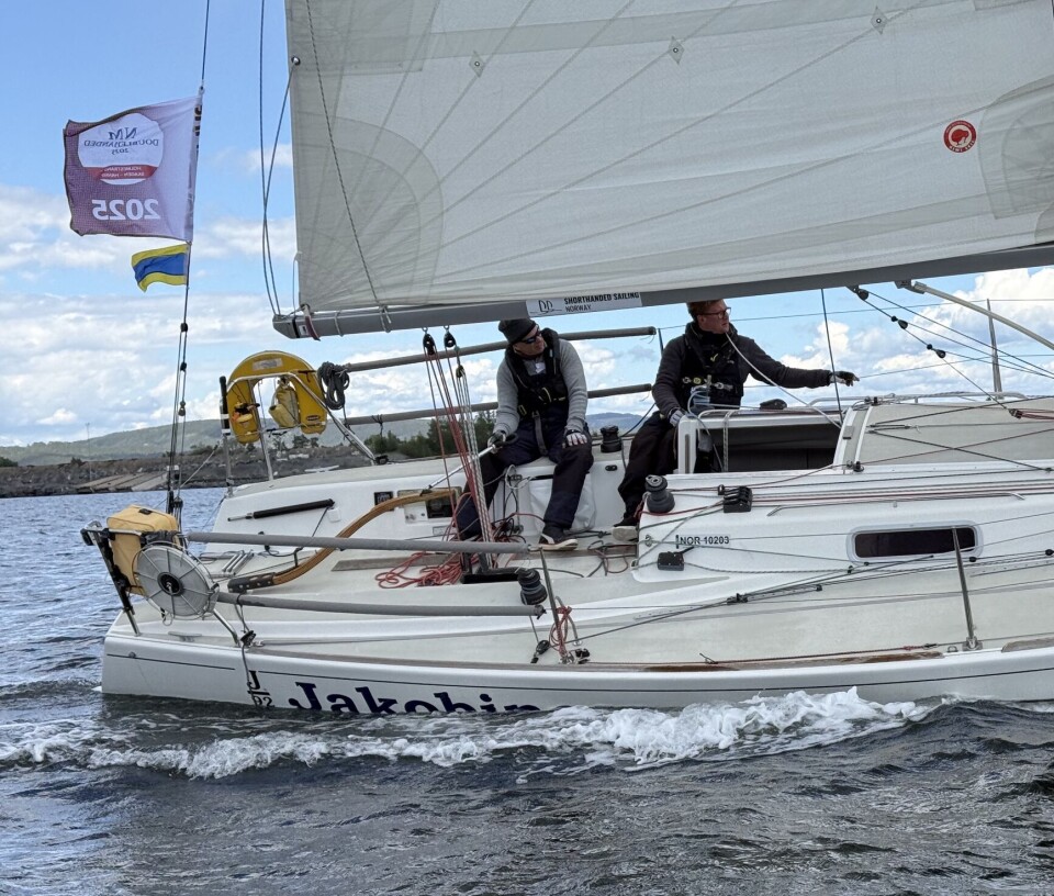 HURUM: Yngve Lønmo seiler med Daniel Ingebretsen under NM.