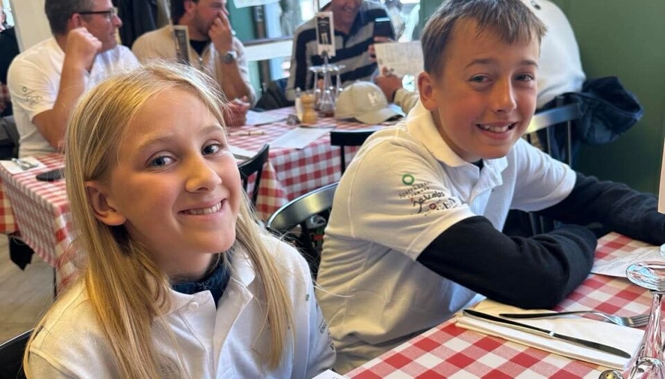 TANGEN: Maien og Oskar Tangen på 12 og 13 år var mannskap på «IBB».