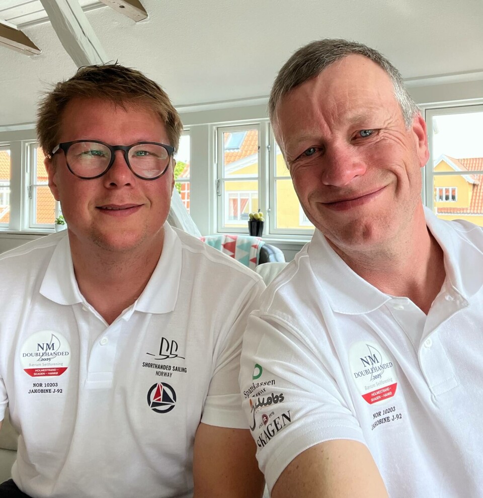J/92: Daniel Ingebretsen og Yngve Lønmo var raskest av de små doublehandedbåtene.