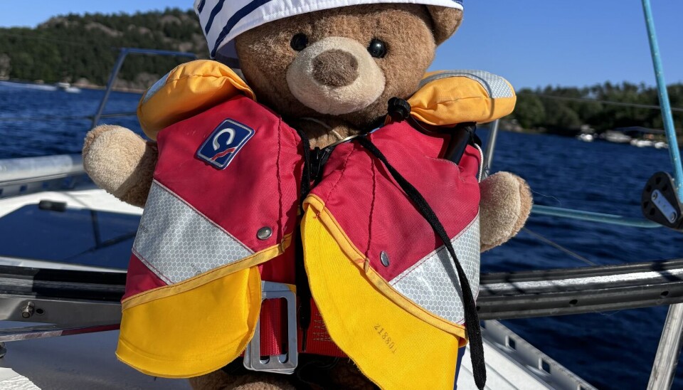 SEILERBAMSE: Få har seilt så mye langs kysten som Frisk. Nå ser den omreisende bamsen vår frem til en ny eventyrlig sommer.